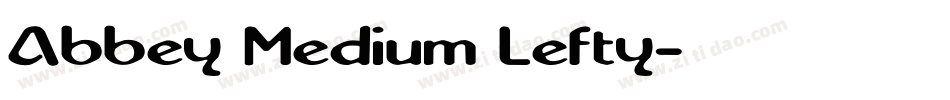 Abbey Medium Lefty字体转换